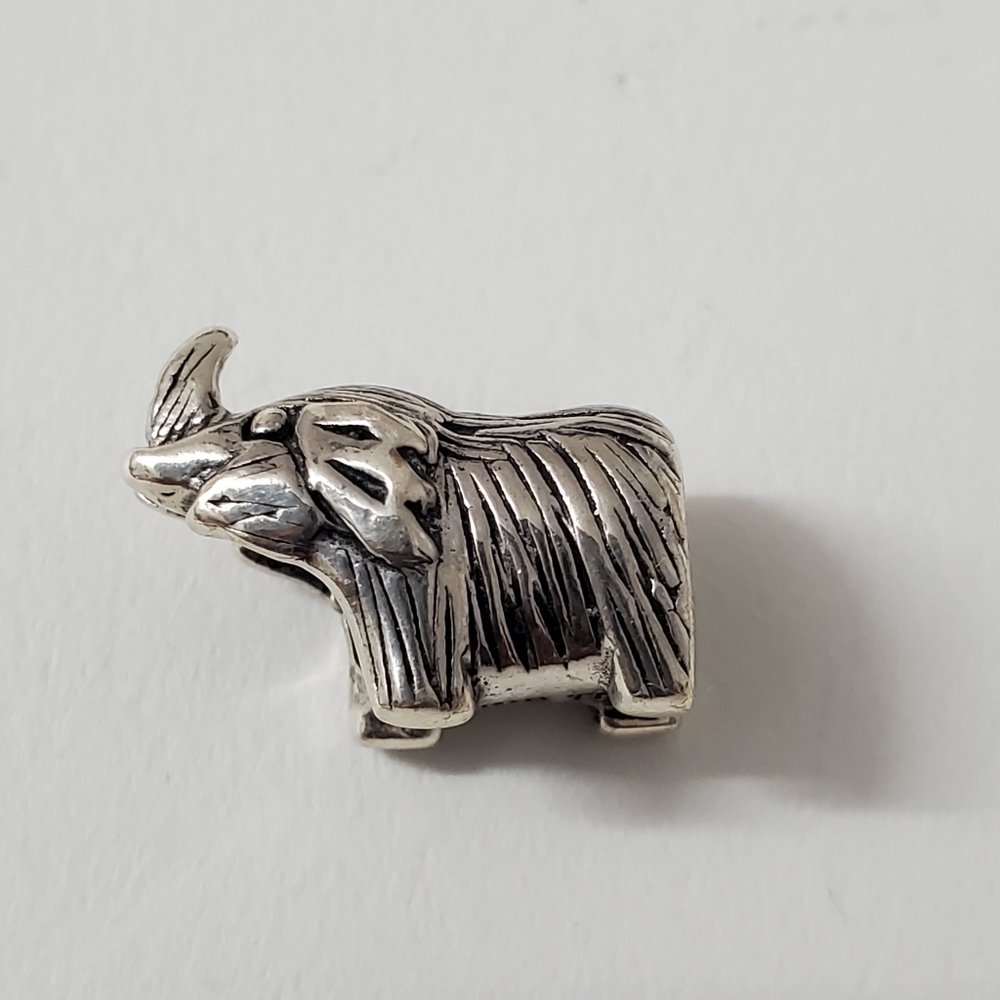 Sterling Silver 925 Rhinoceros or Elephant Charm